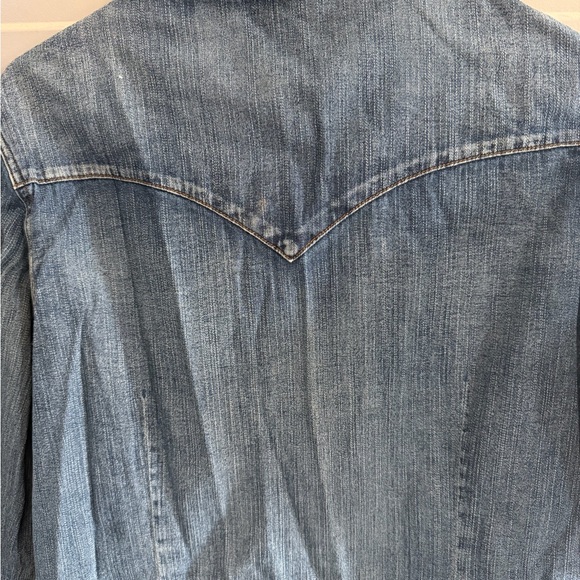 Wrangler Blue Denim Shirt - Picture 3 of 3